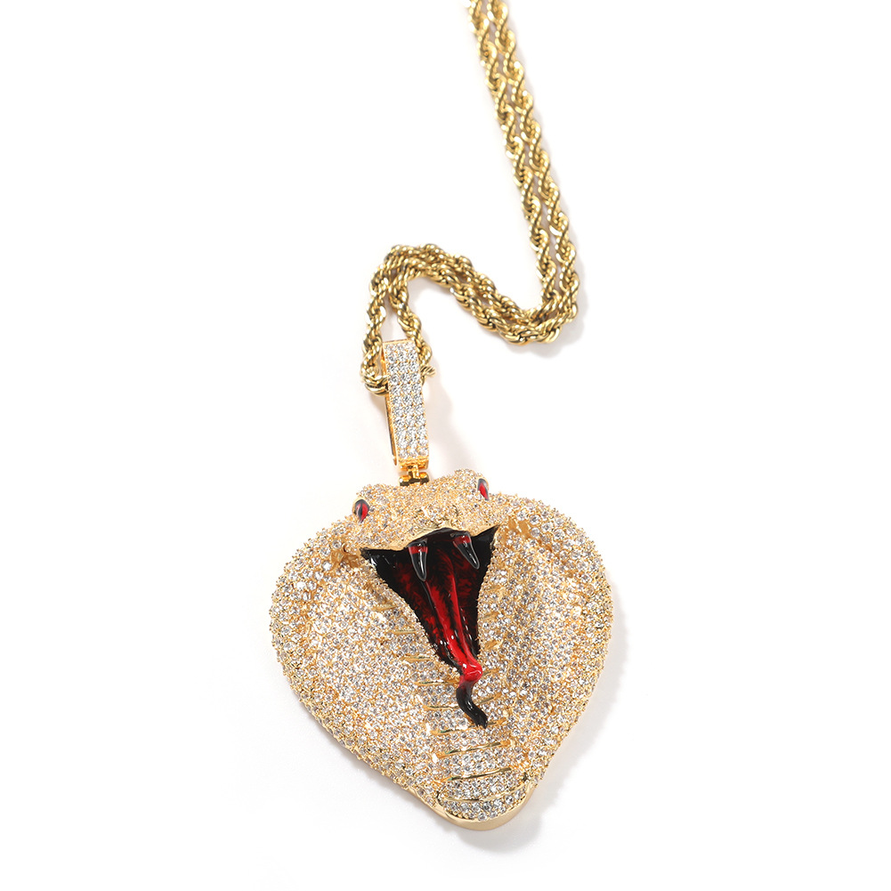 Men Accessories Singapore - New Cobra Hip Hop Pendant for