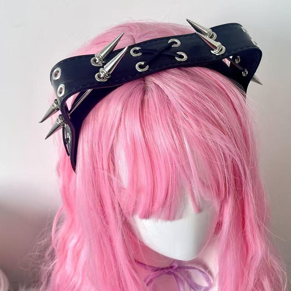 Punk Harajuku Rivet Headband,  - Men Accessories Earrings recension och pris