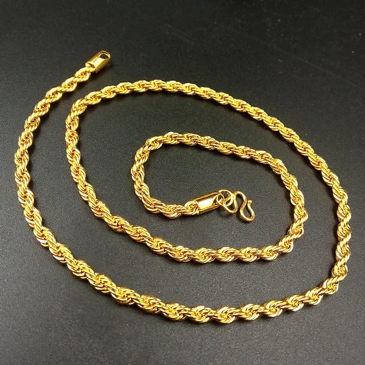 Men's AU999 24K Real Gold Neck - Men Accessories Look recension och pris