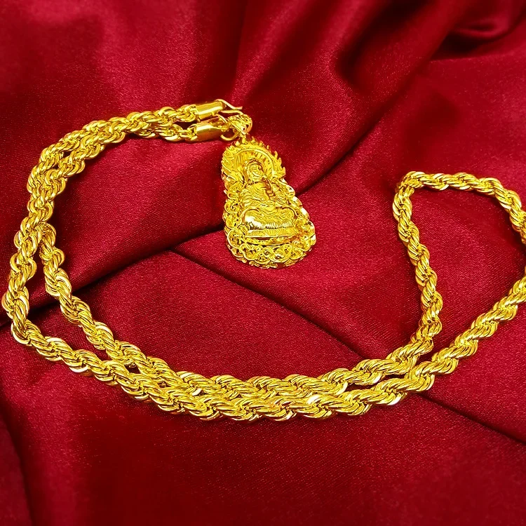 Men's AU999 24K Real Gold Neck - Men Accessories Look recension och pris