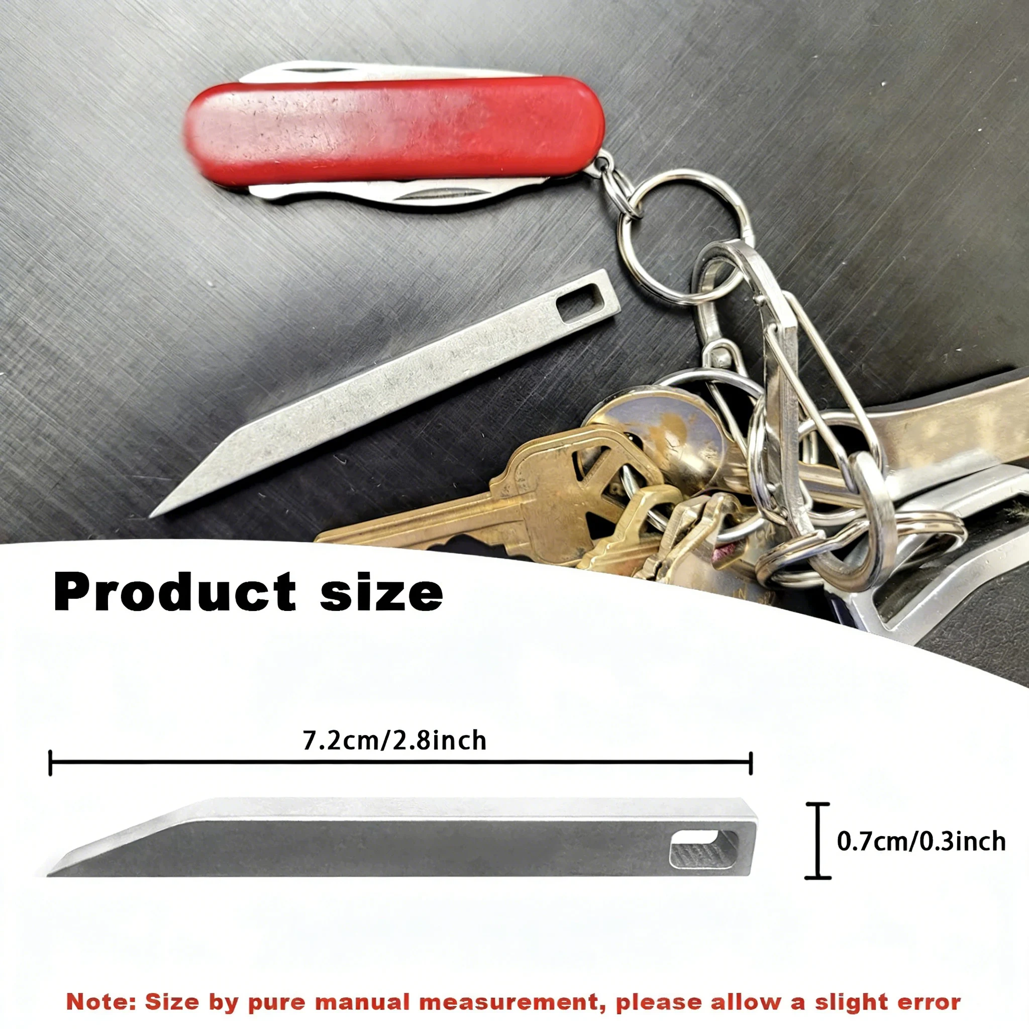 Stainless Steel Heavy-Duty Key - Keychain Multi Tool recension och pris