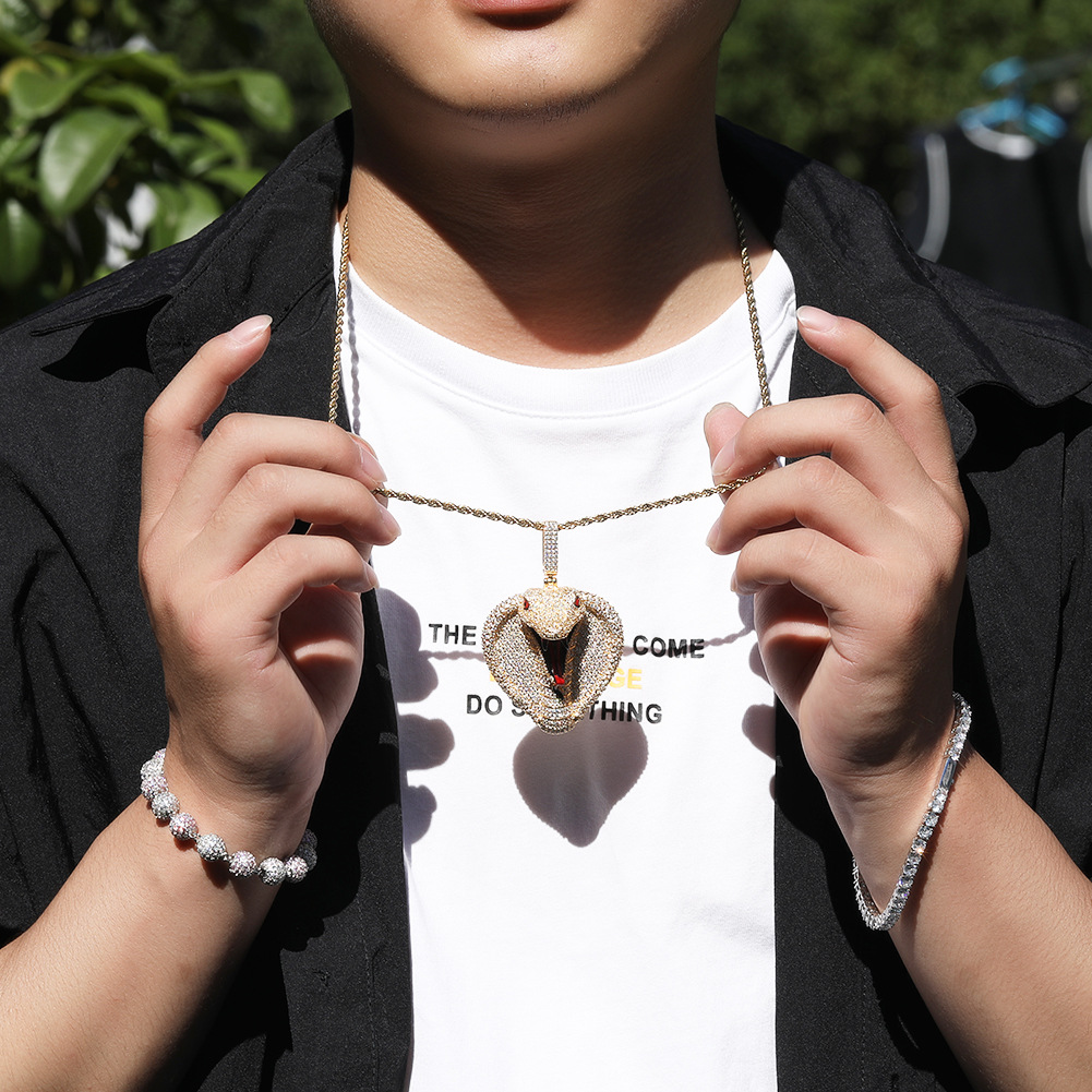 New Cobra Hip Hop Pendant for  - Men Accessories Singapore recension och pris