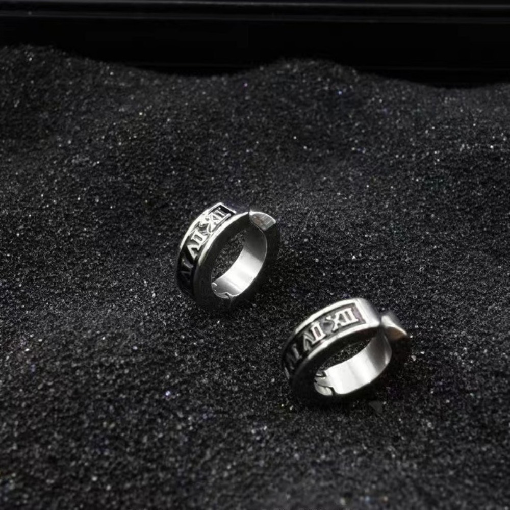 1pair Retro Roman Numeral Ear  - Men Accessories Look recension och pris