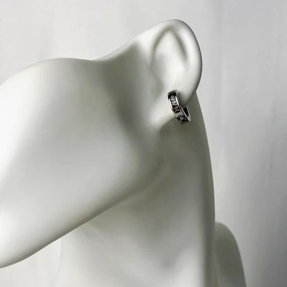 1pair Retro Roman Numeral Ear  - Men Accessories Look recension och pris