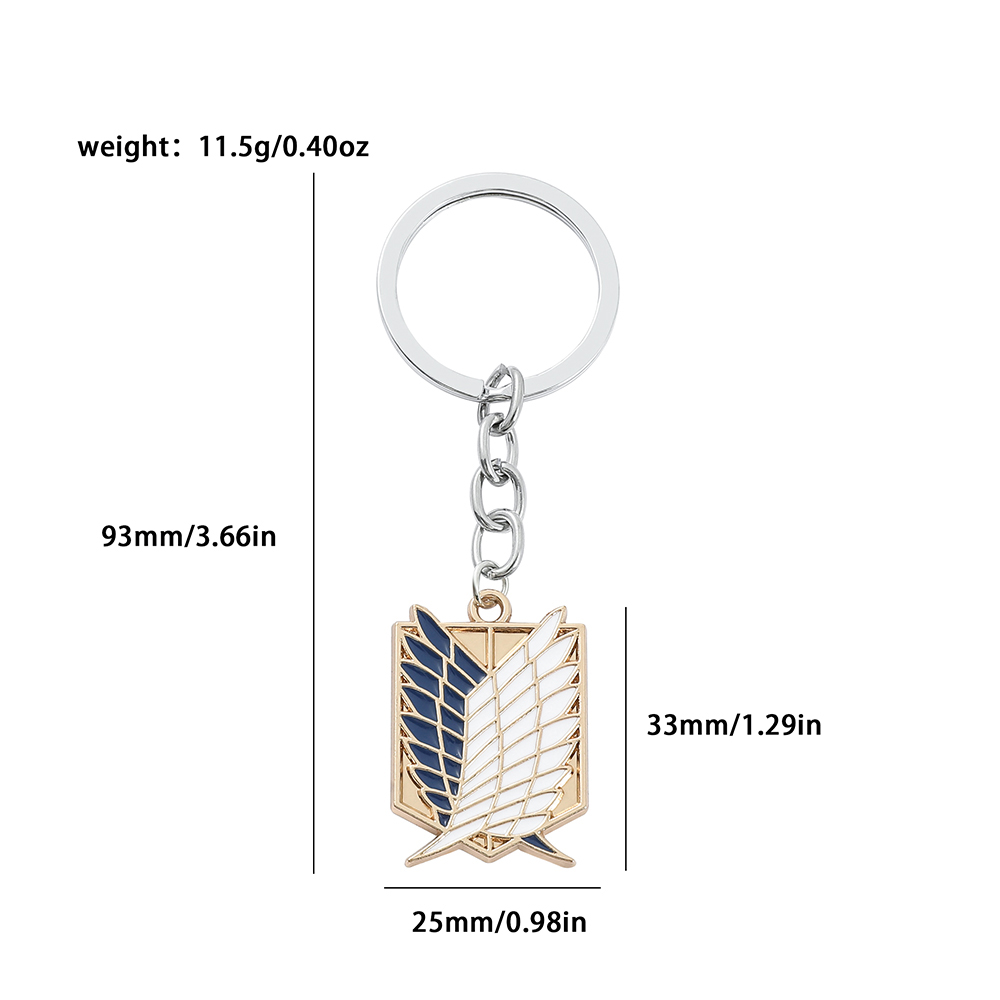 Anime Attack on Titan Enamel B - Men Keychain Accessories recension och pris