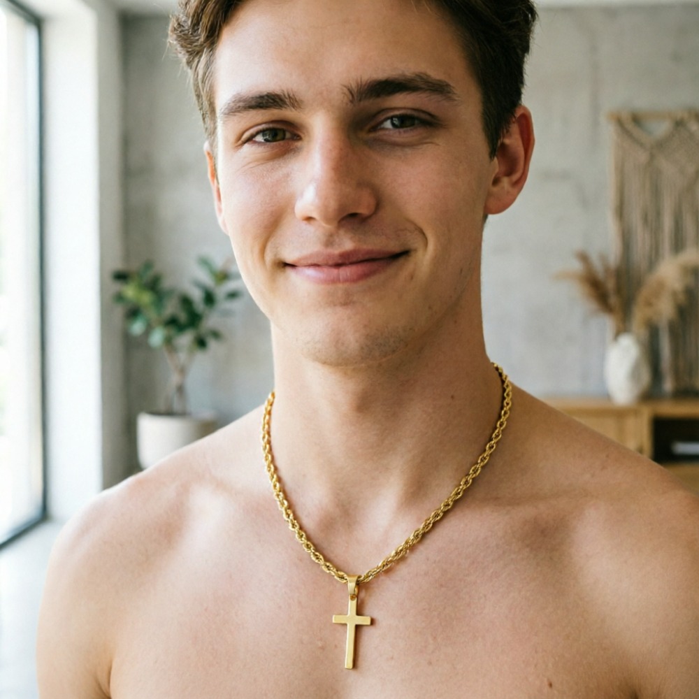 New Fashion Cross Pendant Neck - Men Accessories Singapore recension och pris