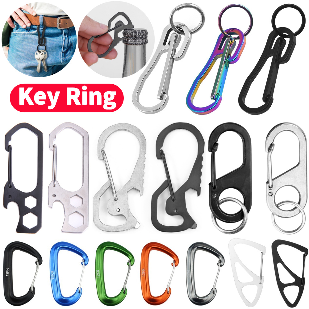 Key Ring Carabiner Outdoor Cli - Keychain Multi Tool recension och pris