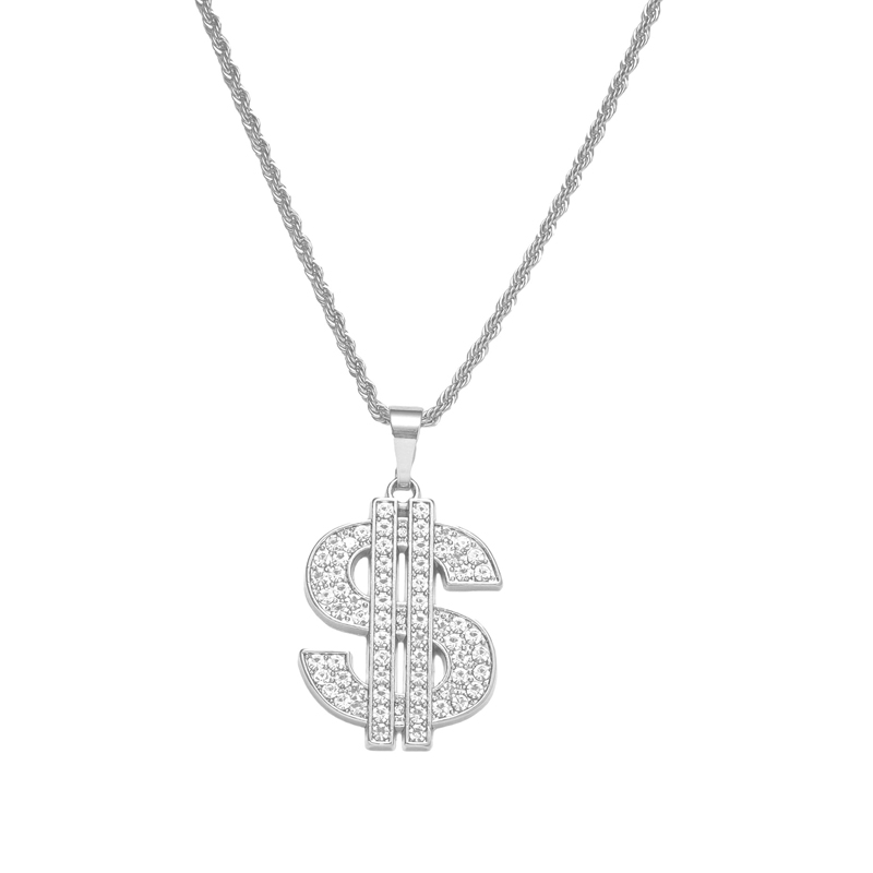 Dollar Sign Necklace 80s 90s C - Men Accessories Singapore recension och pris