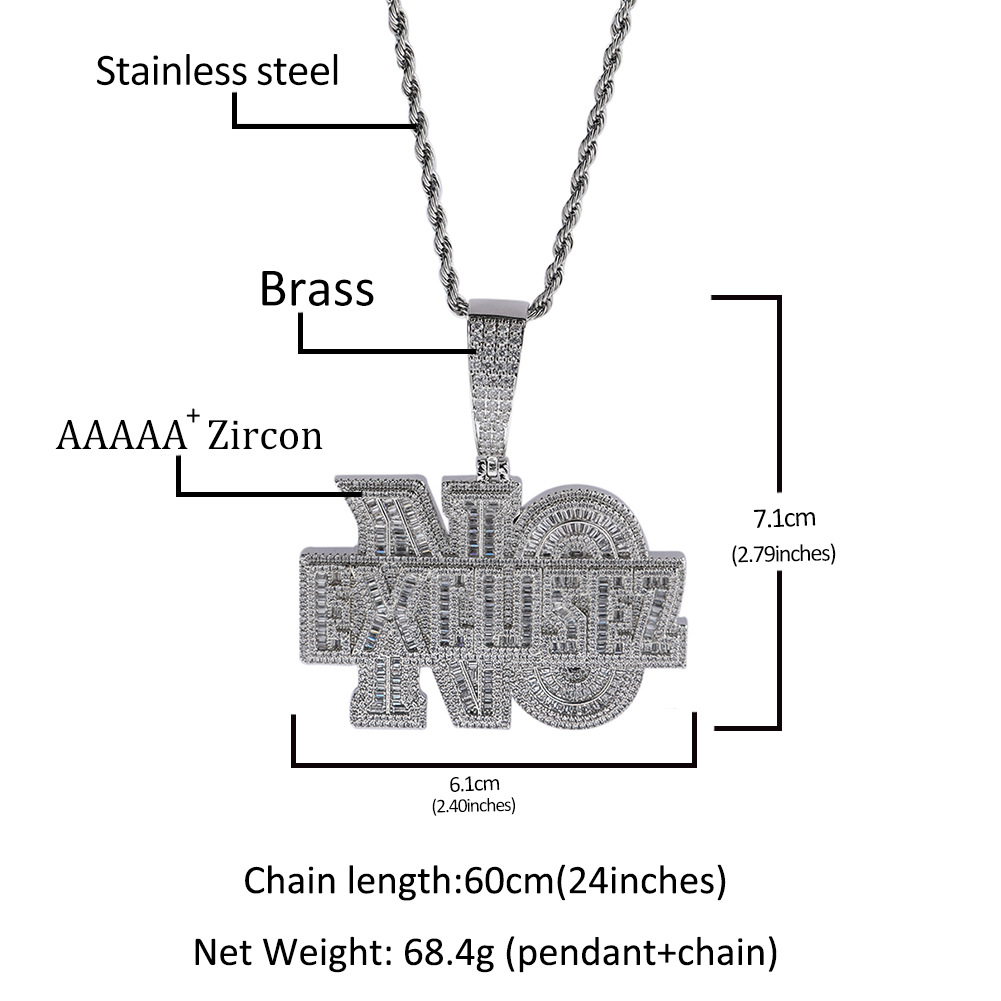 Niche Design Alphabet Hip-hop  - Men Accessories Singapore recension och pris